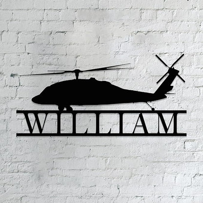 Personalized Metal Airplane Wall Art, Airplane Name Sign, Customized Pilot Name Sign, Airplane Hangar Sign Decor, Aviation Home Office Decor, Large Outdoor Decor, Pilot Gifts, Aircraft Lovers Gift