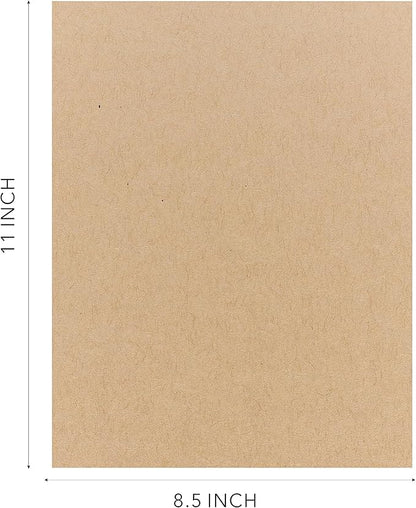 Kraft Cardstock Thick Paper 50 Sheets, 8.5" x 11" Heavyweight 92lb Cover Card Stock for Crafts and DIY Cards Making