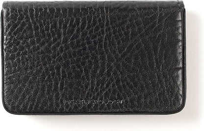 Leatherology Premium Ebony Business Card Case, Magnetic Closure ID Holder, Full Grain Leather