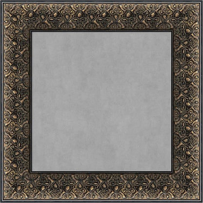 Amanti Art Black Framed Magnetic Board 17x17 X-Small Vision Board for use with Magnets, 100% Metal Sheet to Display Items as Office Decor or for Home Organization in mudroom, Kitchen or Kids Room
