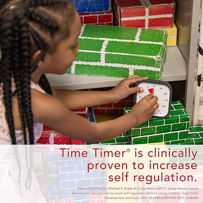 TIME TIMER MOD (Charcoal), A Visual Countdown 60 Minute Timer for Classrooms, Meetings, Kids and Adults Office and Homeschooling Tool with Silent Operation and Interchangeable Silicone Cover