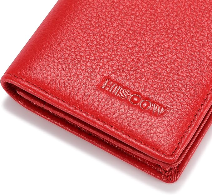 Leather Business Card Case Holder for Men & Women, Italian Calfskin