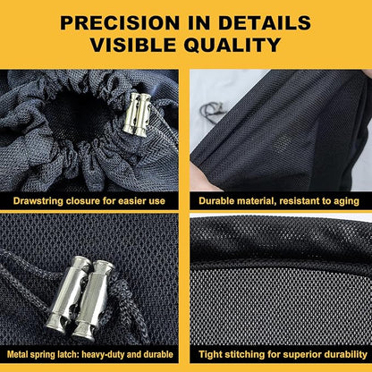 SEASLIMIT Wood Chipper Bag Collection for Craftsman Electric Shredder Mulcher, 2-PackUniversal 24x48 Leaf Mulcher Collection Bag Fits Most Brand