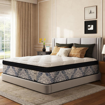 14 Inch Queen Size Mattress in a Box, Cooling Technology, Spring Support