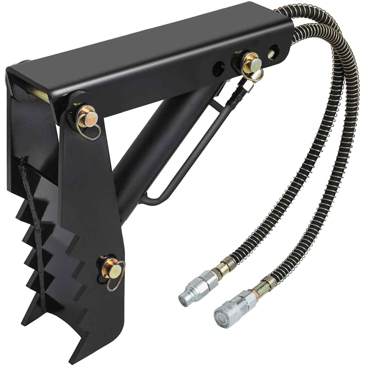 Hydraulic Backhoe Thumb, 18 inch 1/2" Thickness Heavy Duty Excavator Thumb, Black Steel Weld On Thumb Attachments with Hydraulic Cylinder, Mechanical Hydraulic Thumb for Backhoe/Excavator