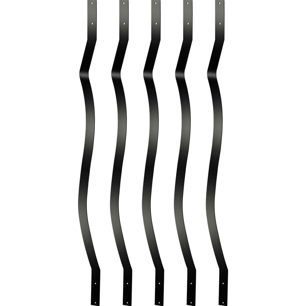 Deck Balusters, 61 Pack Metal Deck Spindles, 29.5\"x1\" Staircase Baluster with Screws, Aluminum Alloy Deck Railing for Wood and Composite Deck, Stylish Baluster for Outdoor Stair Deck Porch